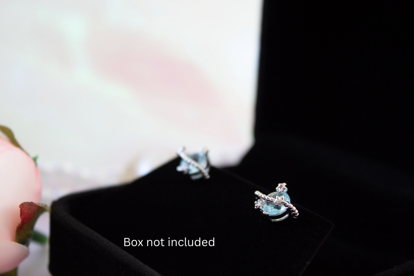 Planet stars Sliver Plated studs